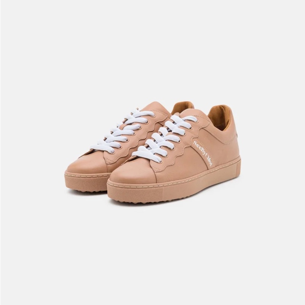 See by Chloe Calf Essie Sneaker 348 DK Pink/Nude